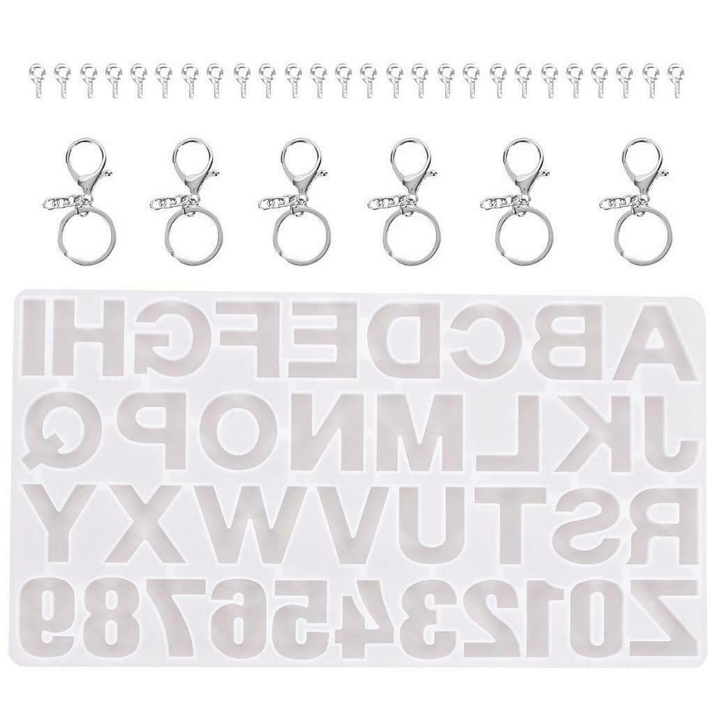 Silicone Molds Epoxy for Keychain Pendant Jewelry Charms Making Craft Kit