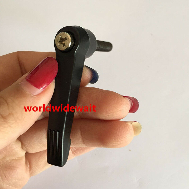 M6 x 25mm Thread Clamping Lever Adjustable Handle Black