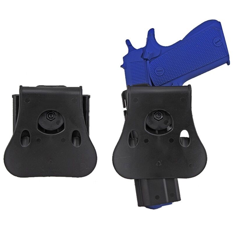 Hunting For Colt 1911 M1911 RH Pistol Paddle Holster With Magazine Pouch