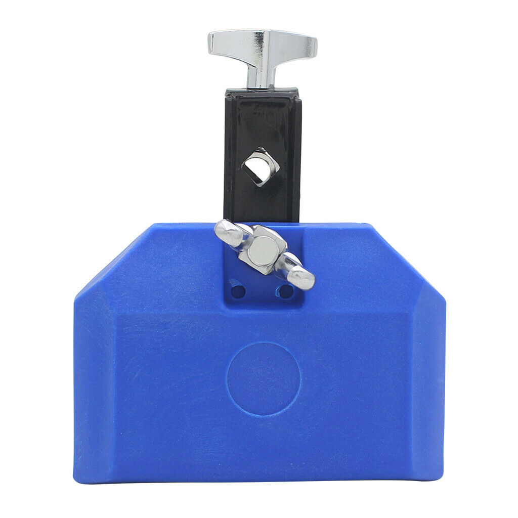 High Pitched Durable Plastic Cow Bell Percussion Instruments Accs Blue