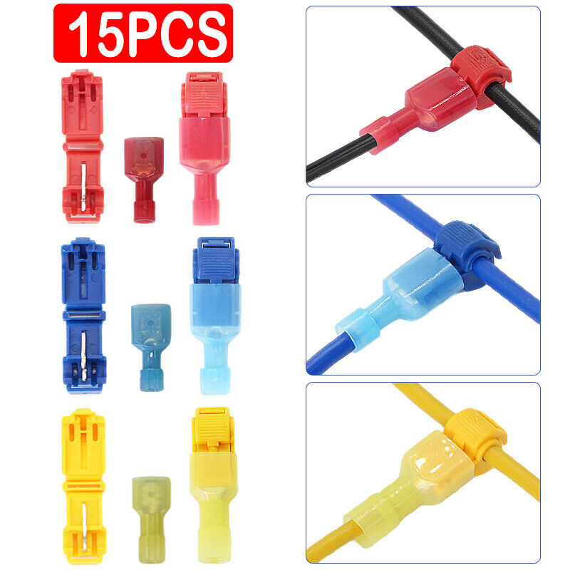 Quick Splice Lock T Tap Wire Crimp Cable Terminals Connectors