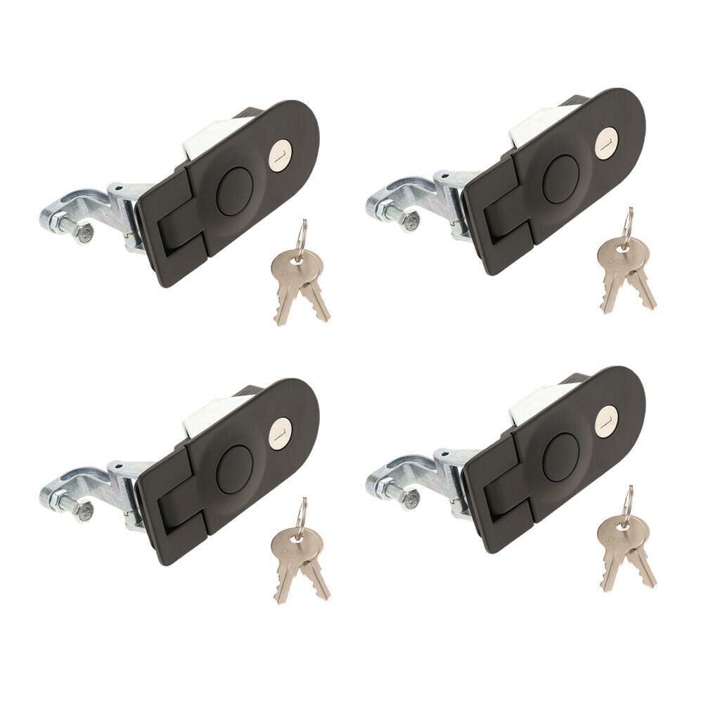 4Pcs Safety Compression Latch Lock Horsebox Locker Lockable For Car RV