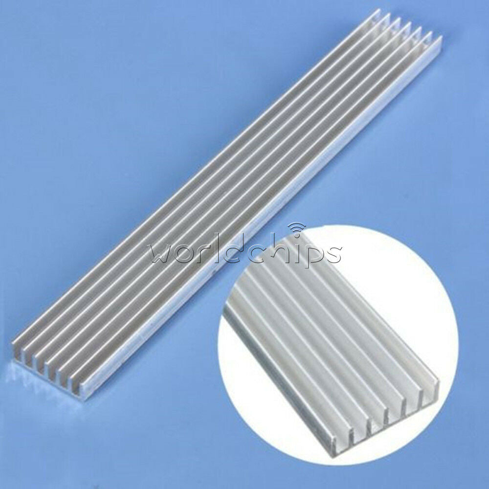 2PCS 150x20x6mm Long Heatsink Aluminum Heat Sink for LED Power Amplifier PCB