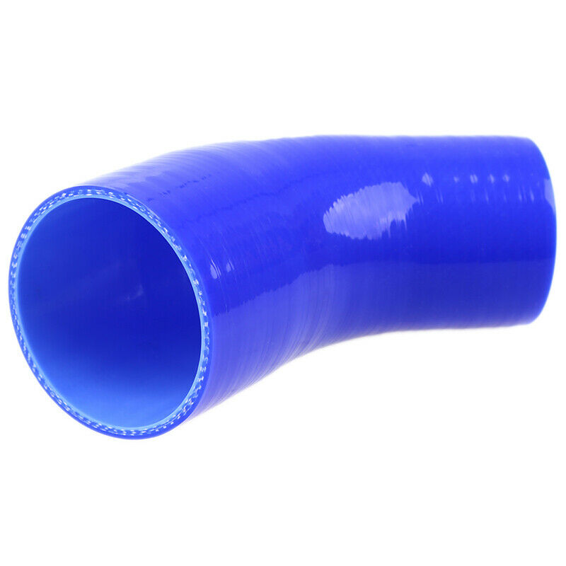 45 degree elbow Silicone hose 45 degree 2.5"-3" reducer COUPLER Blue