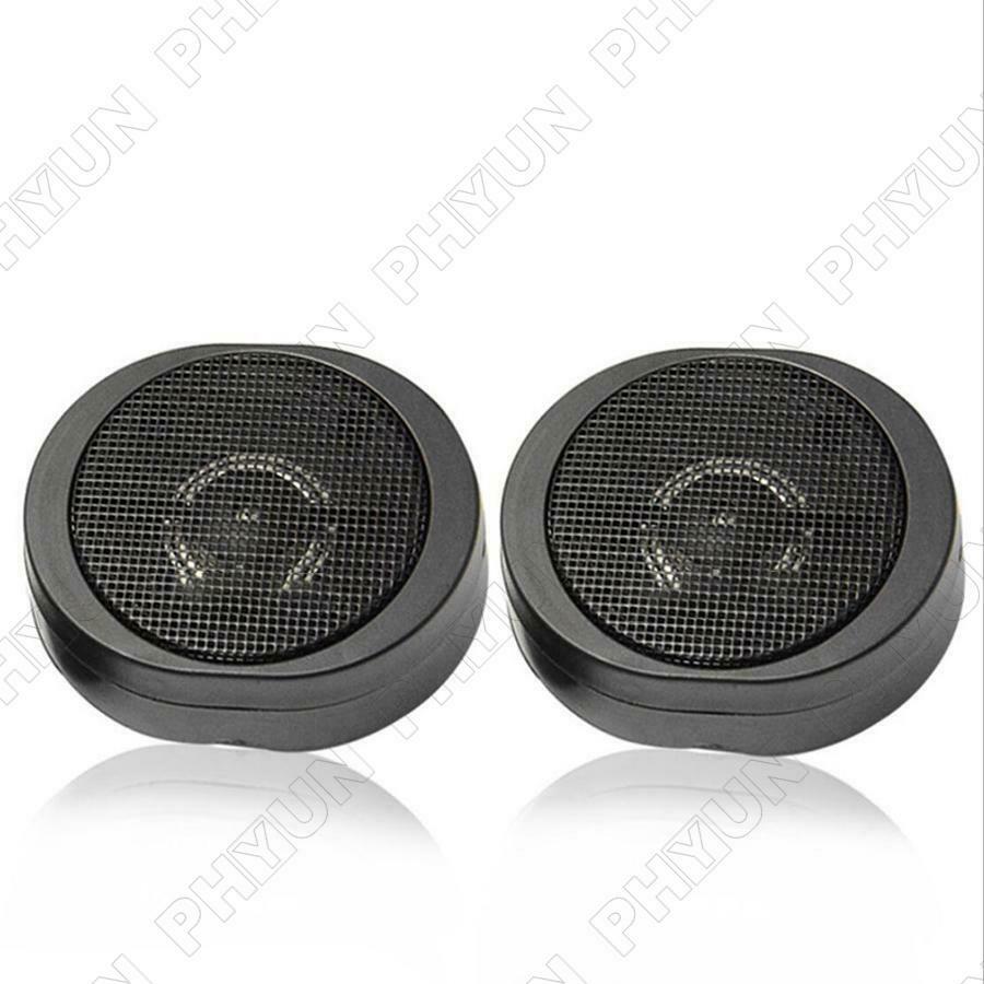 200W High Power Car Loud 3/4'' Dome Tweeter Speaker Systems Black Universal 2Pcs