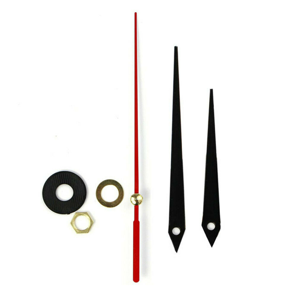 New Red Long-Hands Quartz Wall Clock Spindle Movement Mechanism Part Repair Tool