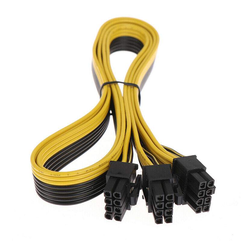 PCIe 8Pin Male to Dual 8Pin (6+2) Male Power Adapter Cable for EVGA Power Sup_DF