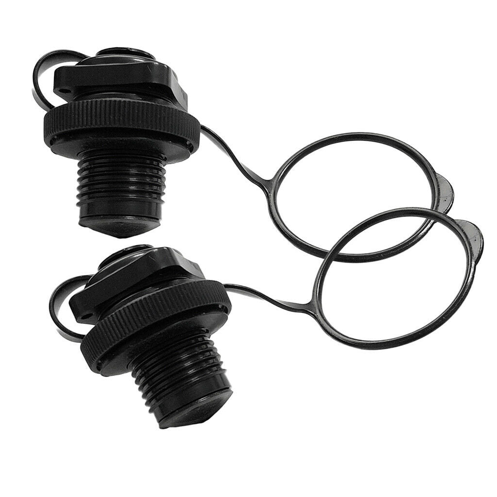 1 Pair Air Valve Caps Screw For Inflatable Boat Fishing Boats Raft Airbed