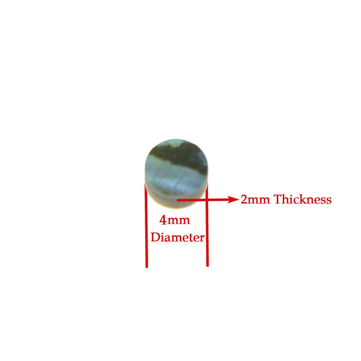 20pcs 4x2mm New Zealand Abalone Shell Guitar Bass Inlay Material Fingerboard Dot