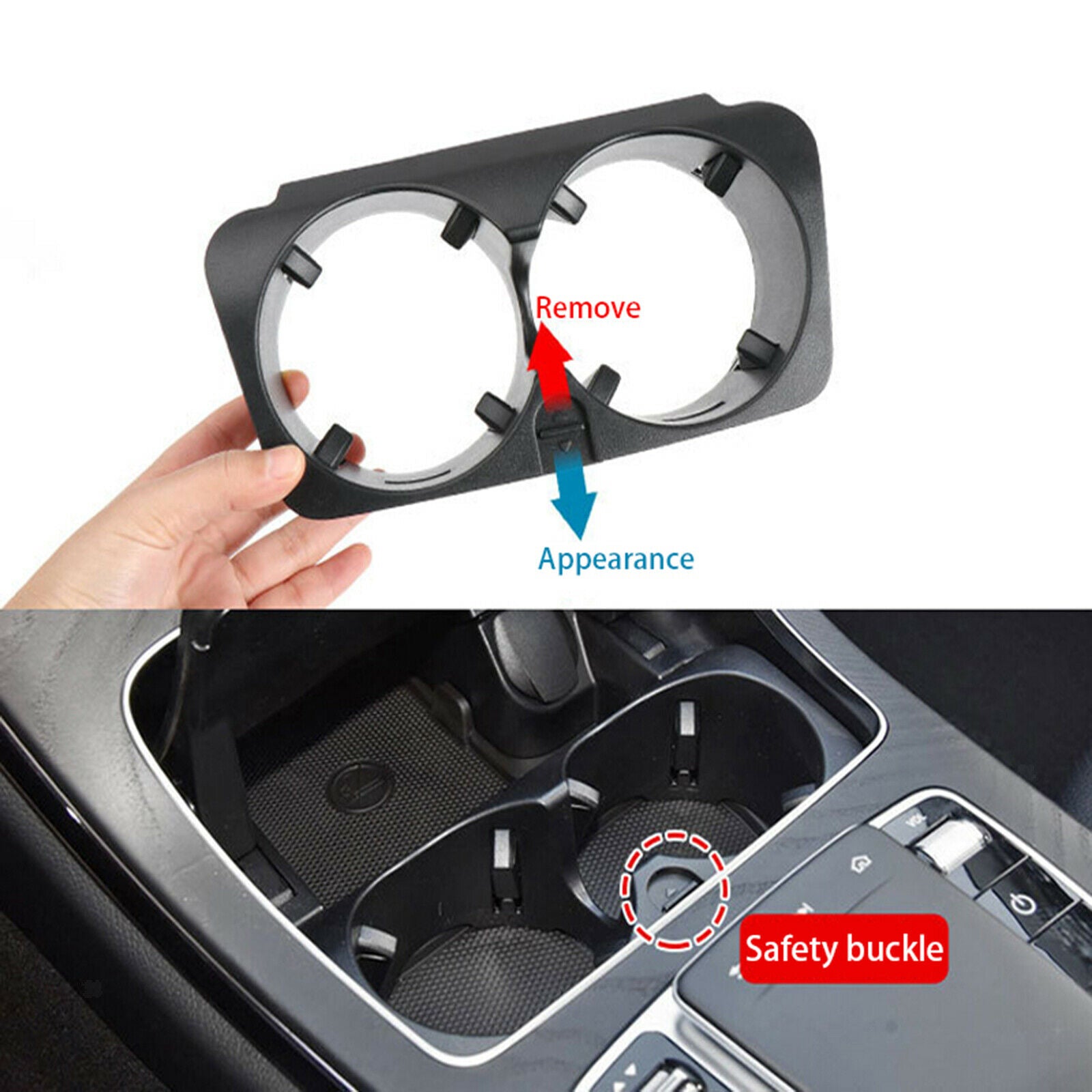 Plastic Anti Slip Car Water Cup Holder Organizer for Mercedes   C Class
