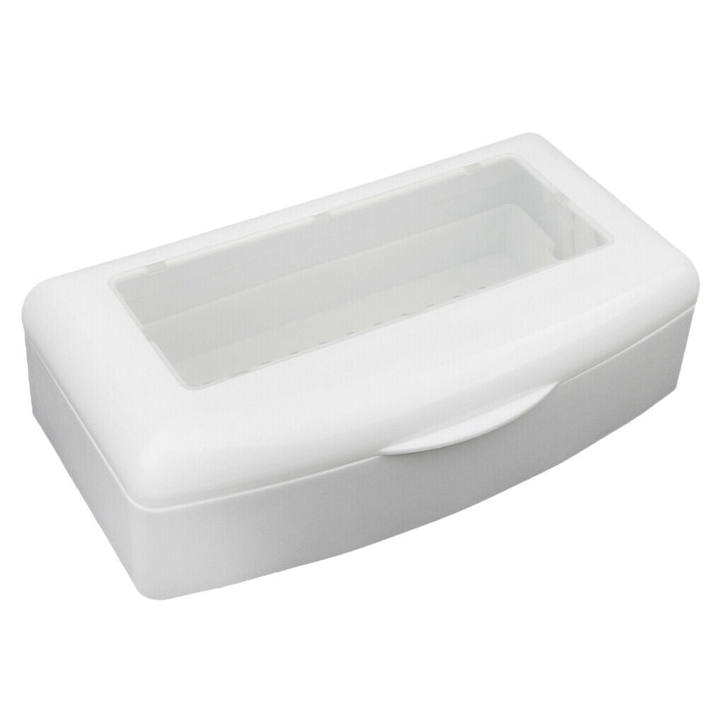 White Nail Art Tool Clean Sterilizing Tray Box Implement Sterilizer Case