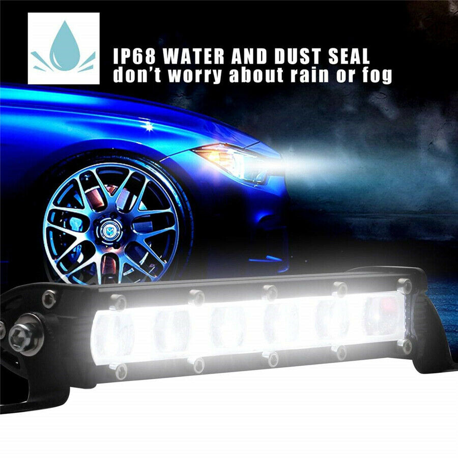 -XN7" 60W 6000K White  LED Off Road LED Work Light Bar 6D Flood Beam Fog Light