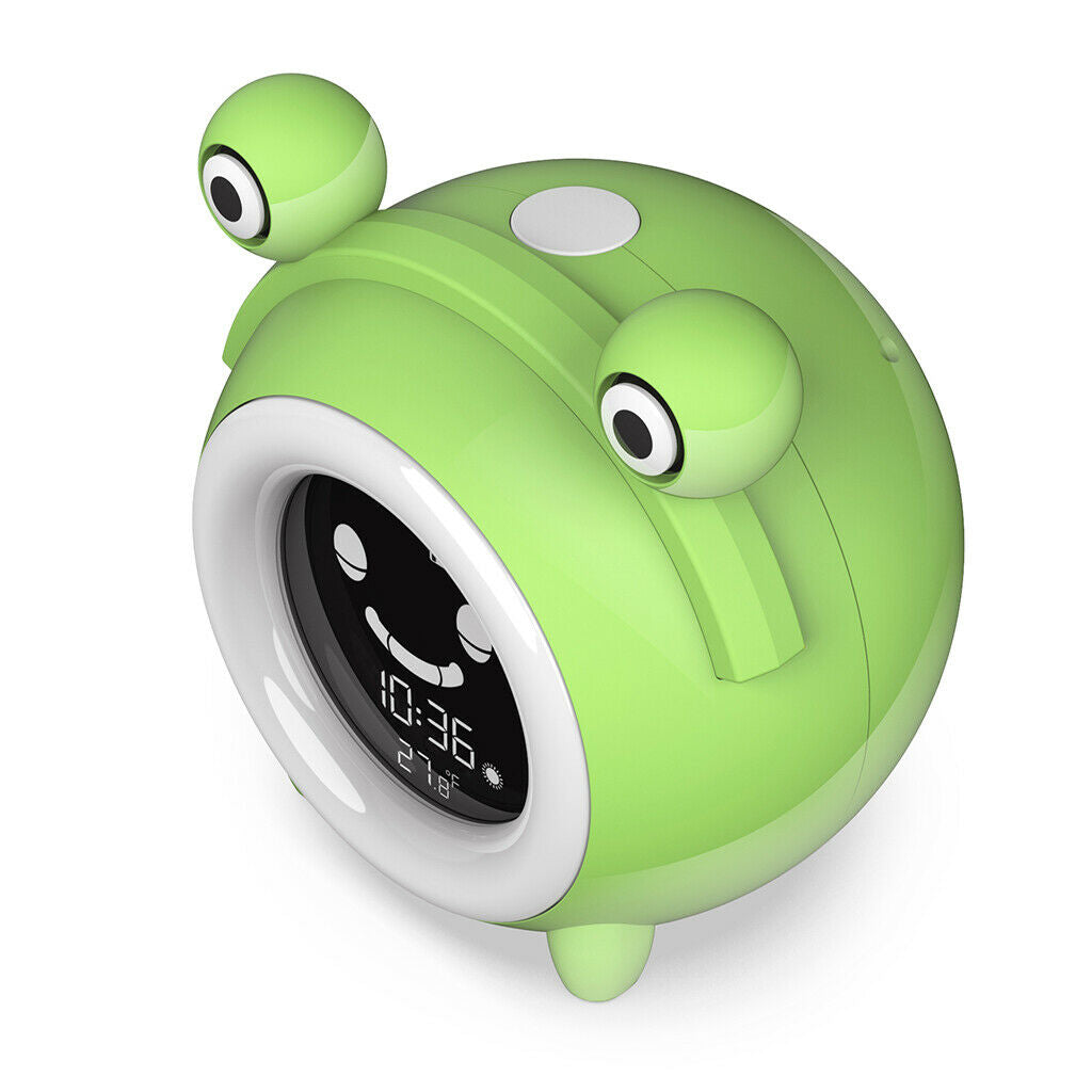 Kids Alarm Clock Child Sleep Trainer USB Sound Machine Snooze Bedside Clocks
