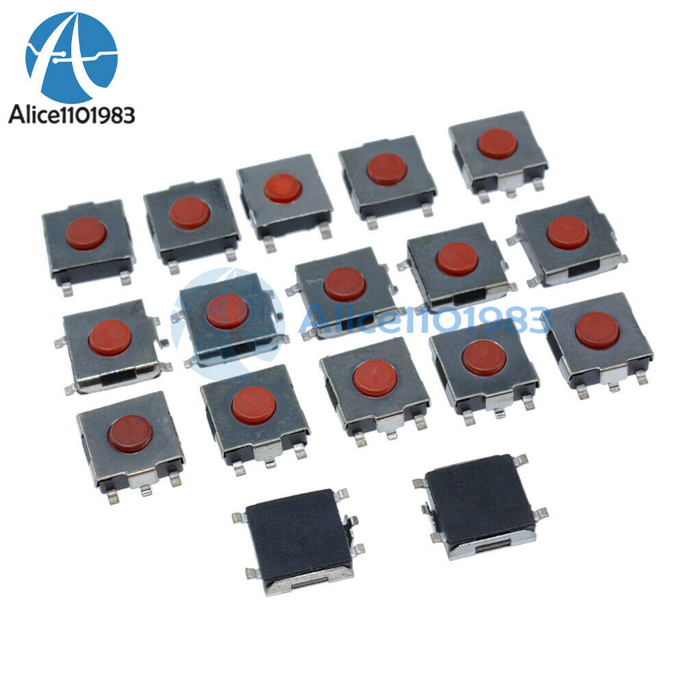 500PCS 6*6*2.5mm Tactile Push Button Switch Tact Switch Micro Switch 4-Pin SMD
