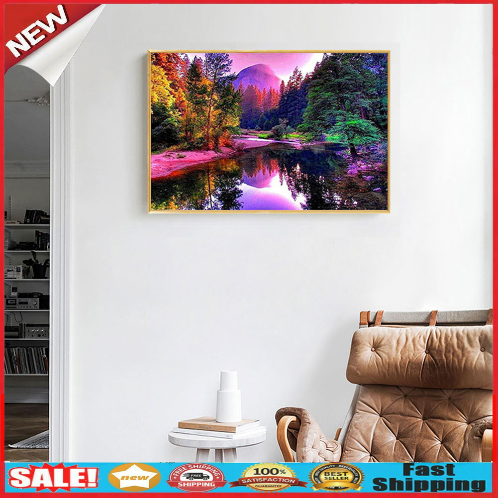 Romantic Landscape 5D Full Drill Diamond Painting Embroidery DIY Needlework @
