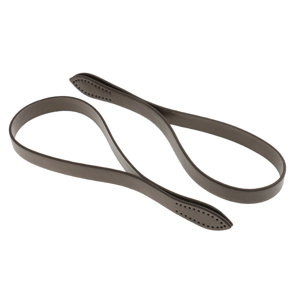 2 Pairs 60cm PU Leather Bag Handles Handbag Strap Tote Bag Replacement