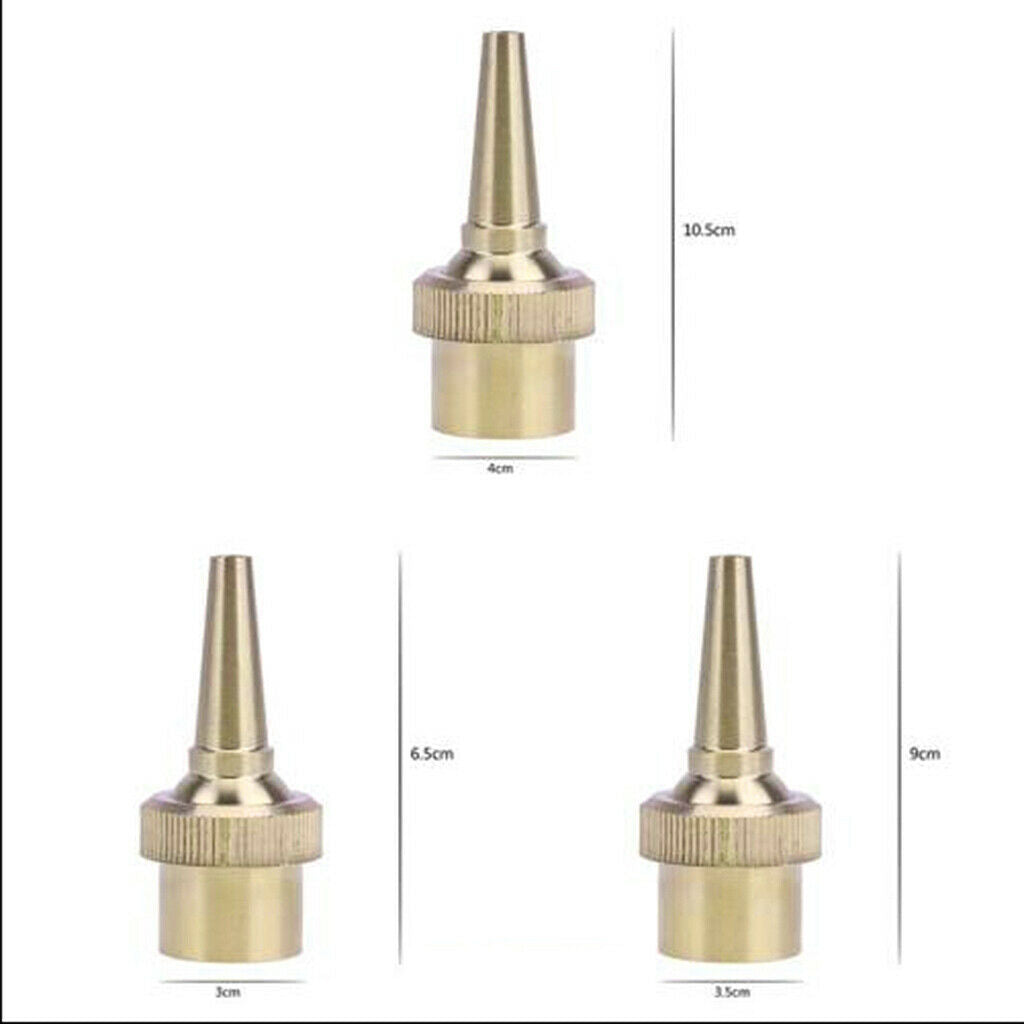 4pcs 1/2inch Brass Straight Nozzle Spray Head Pond Garden Sprinkler Outdoor