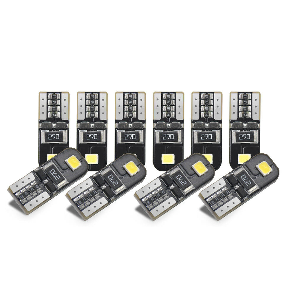 10x 6000K Canbus 2825 T10 168 194 W5W Dome License Side White LED Light Bulbs