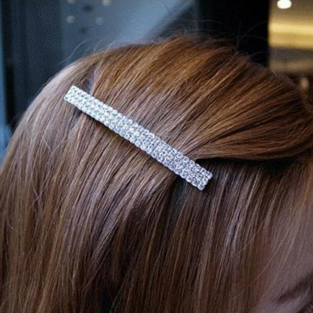 Automatic French Barrette Crystal Hair Barrette Hairpin Ponytail Holder Clip
