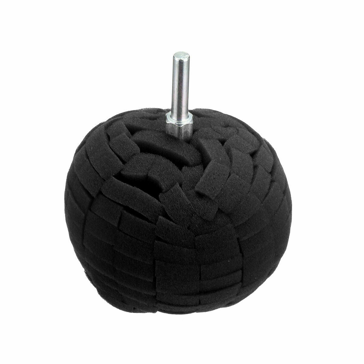 5PCS Car Wheel Hub Buffing Shank Polishing Sponge Ball Cone Metal Foam Pad Tools