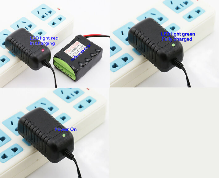 Ni-MH Ni-Cd Charger for battery 2.4V 3.6V 4.8V 6V 7.2V 8.4V 9.6V 10.8V 12V EU