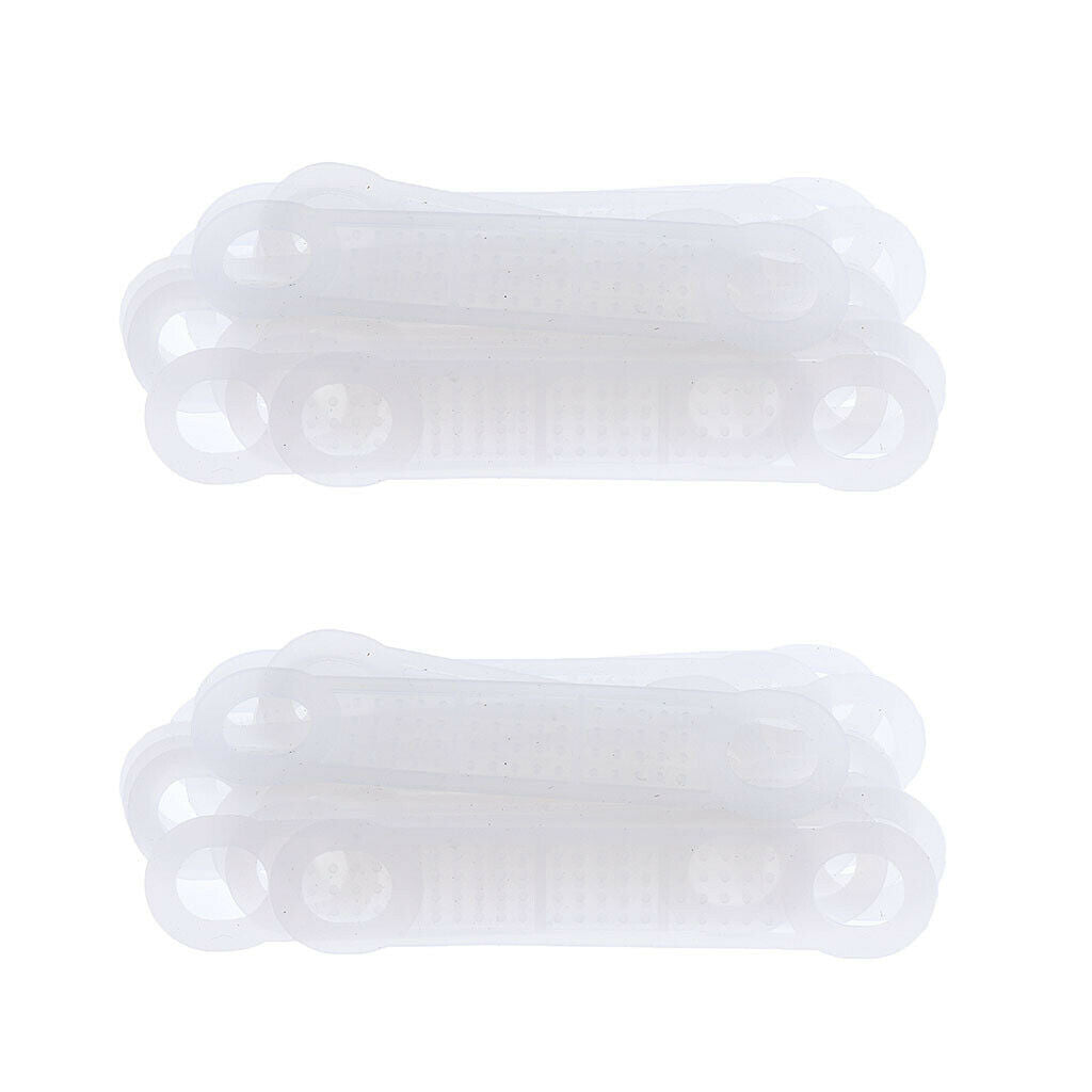 40Pcs Clear Non-Slip Silicone Clothes Hanger Grips Clothing Hanger Strips