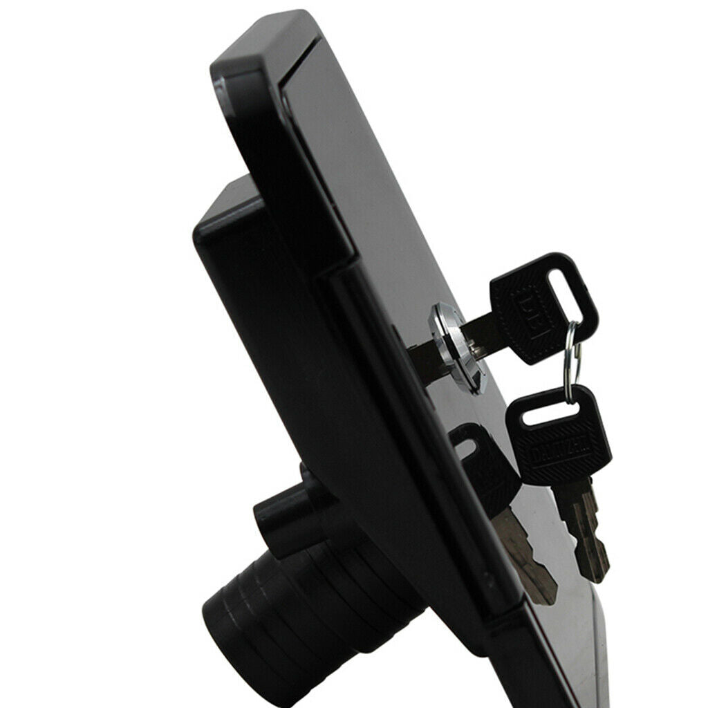 Black RV Trailer Motorhome Gravity City Water Tank Inlet Fill Dish Lockable
