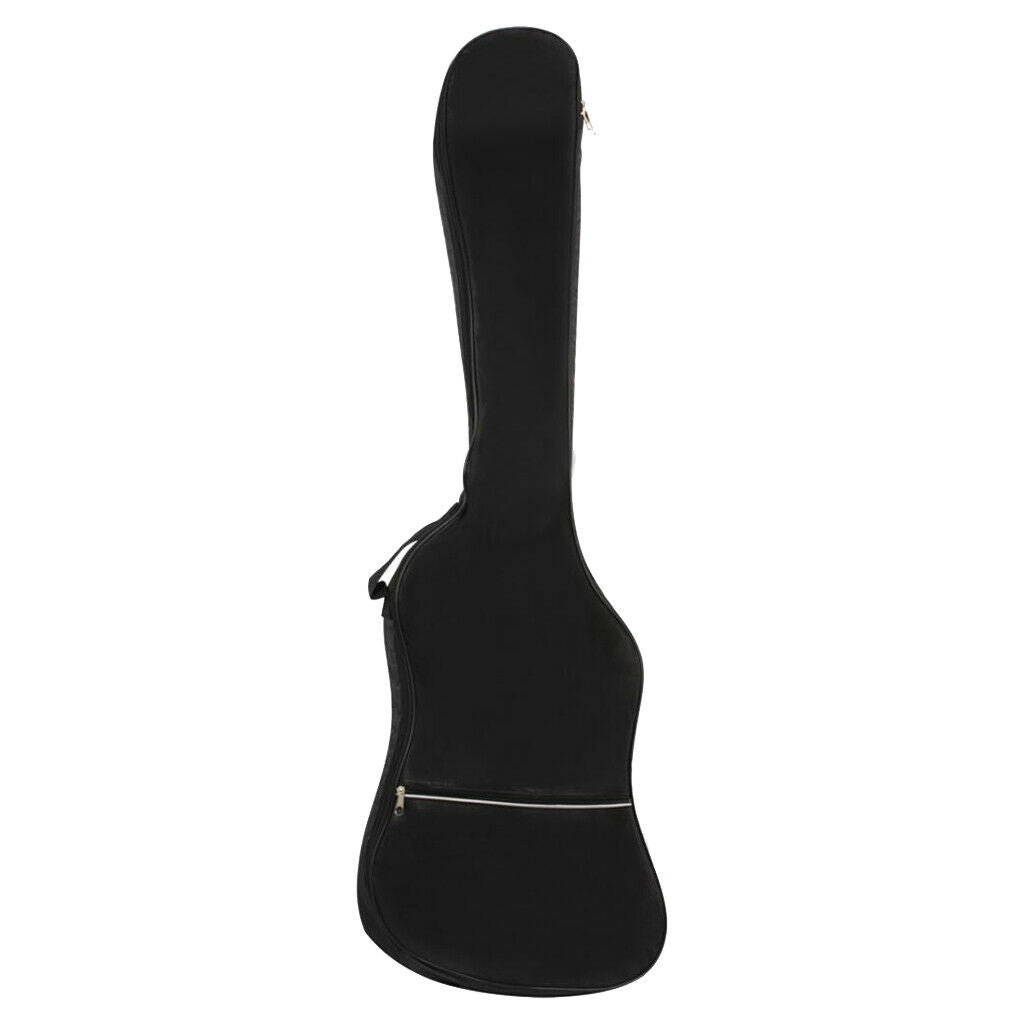 Double Straps Padded Electric Bass Guitar Gig Bag Soft Case Backpack Black