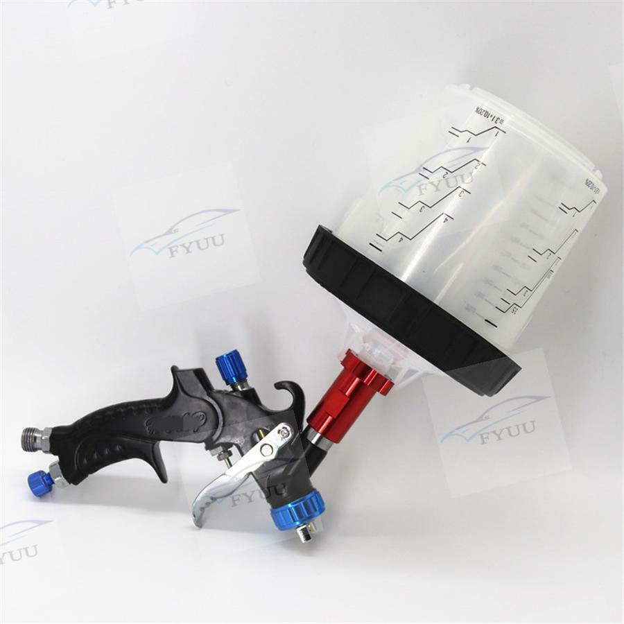 Spray Gun 1.0m Nozzle Paint Spot Repair Sprayer HVLP Spray Gun w/ Mixing Cup