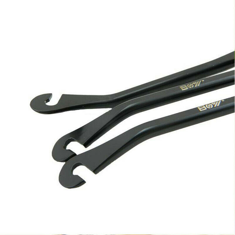 3Pcs Bike Bicycle Metal Alloy Curved Steel Tyre Tire Lever Remove Repair Tool