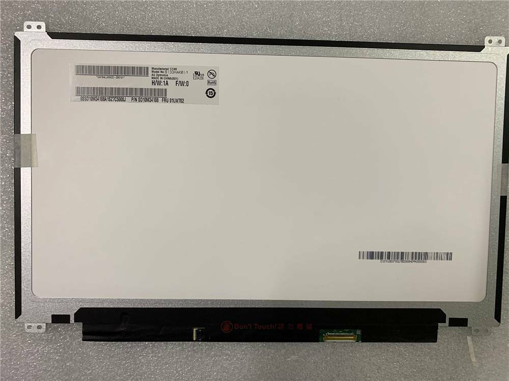 B133HAK01.1 H/W:0A F/W:0 Touch Screen P/N SD10H00128 FRU 01AV664 Display