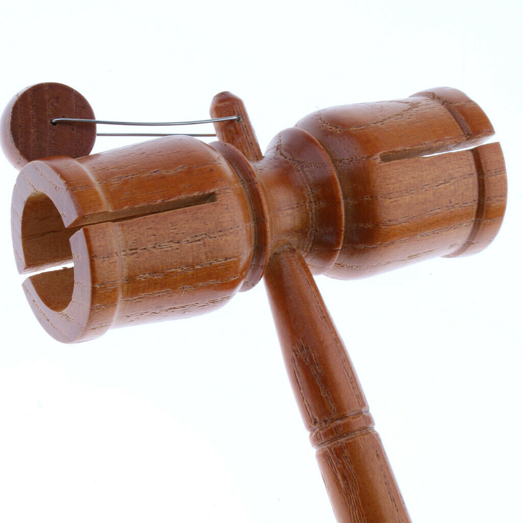 Wood Tone Block with Beater Hammer Musical Percussion Instrument for Kids