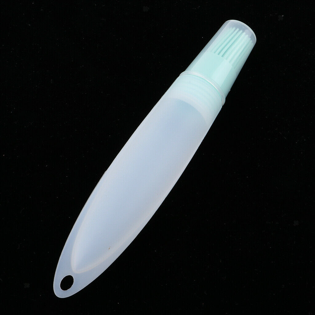 Great Bottle Basting Oil Pastry Brush, Silicone BBQ Basting Tool Light Green