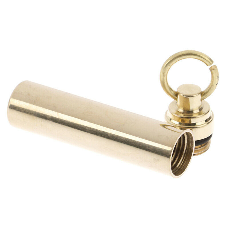 Portable Waterproof Pill Holder Case With Key Ring Medicine Seal Box EDC .l8