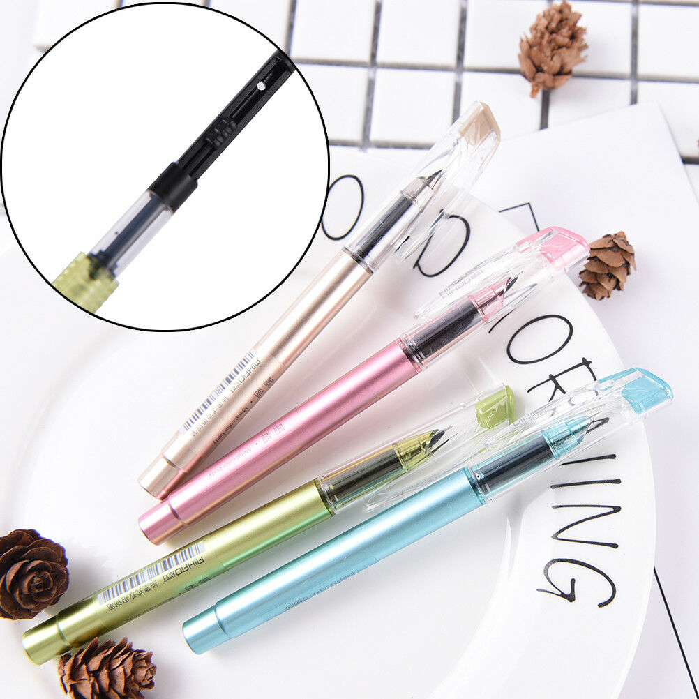 Plastic Calligraphy Fountain Pen Ink Pen For Writing Gift Korean Stationery Y1