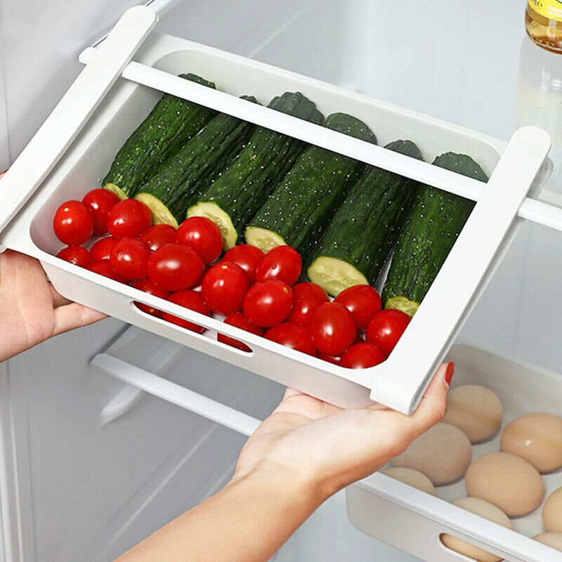 Refrigerator Food Storage Holder Box Rack Fridge Drawer Shelf Kitchen Organizer