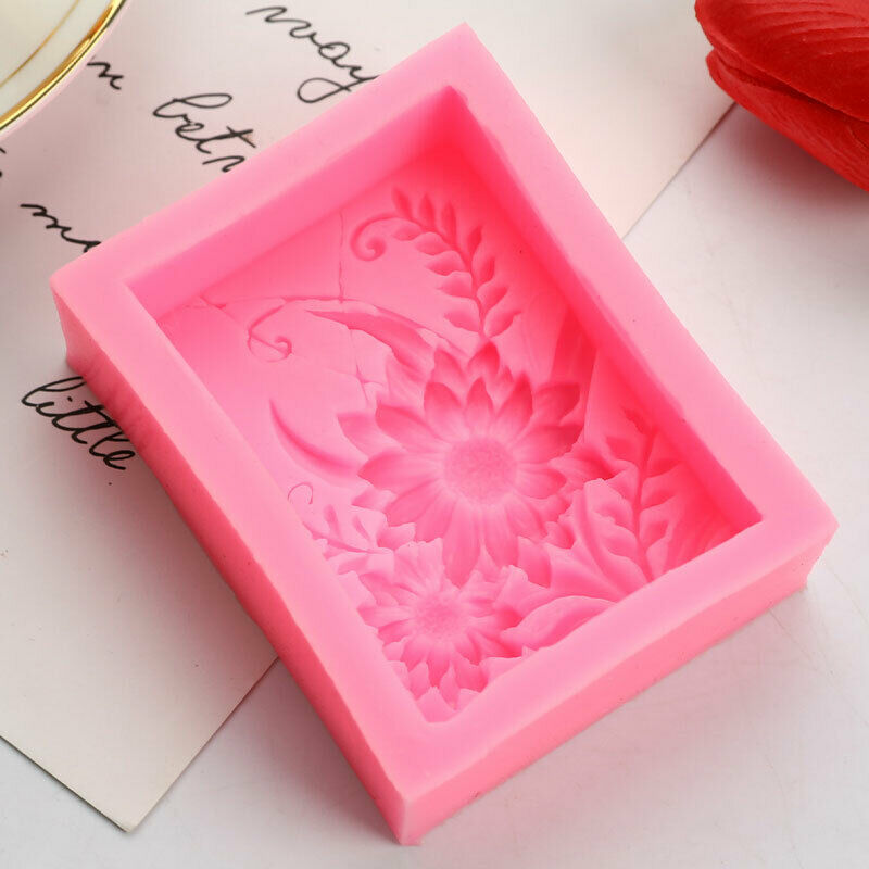 Silicone Soap Mold Sun Flower Craft Fondant Mould DIY Cake Supply Chocola.l8
