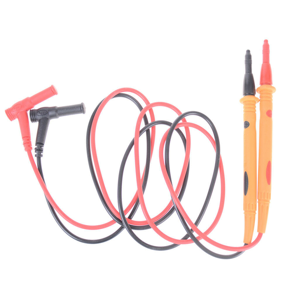 1 pair Heavy Duty Multimeter Voltmeter Rubberized Test Probe Leads 1000V   WF