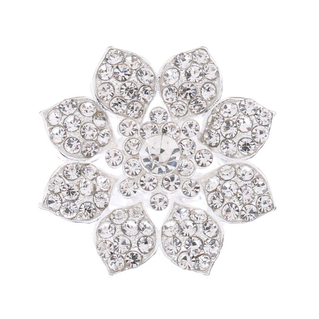 Fashion Diamante Rhinestone Flower Wedding Party Christmas Ring Copper Ring