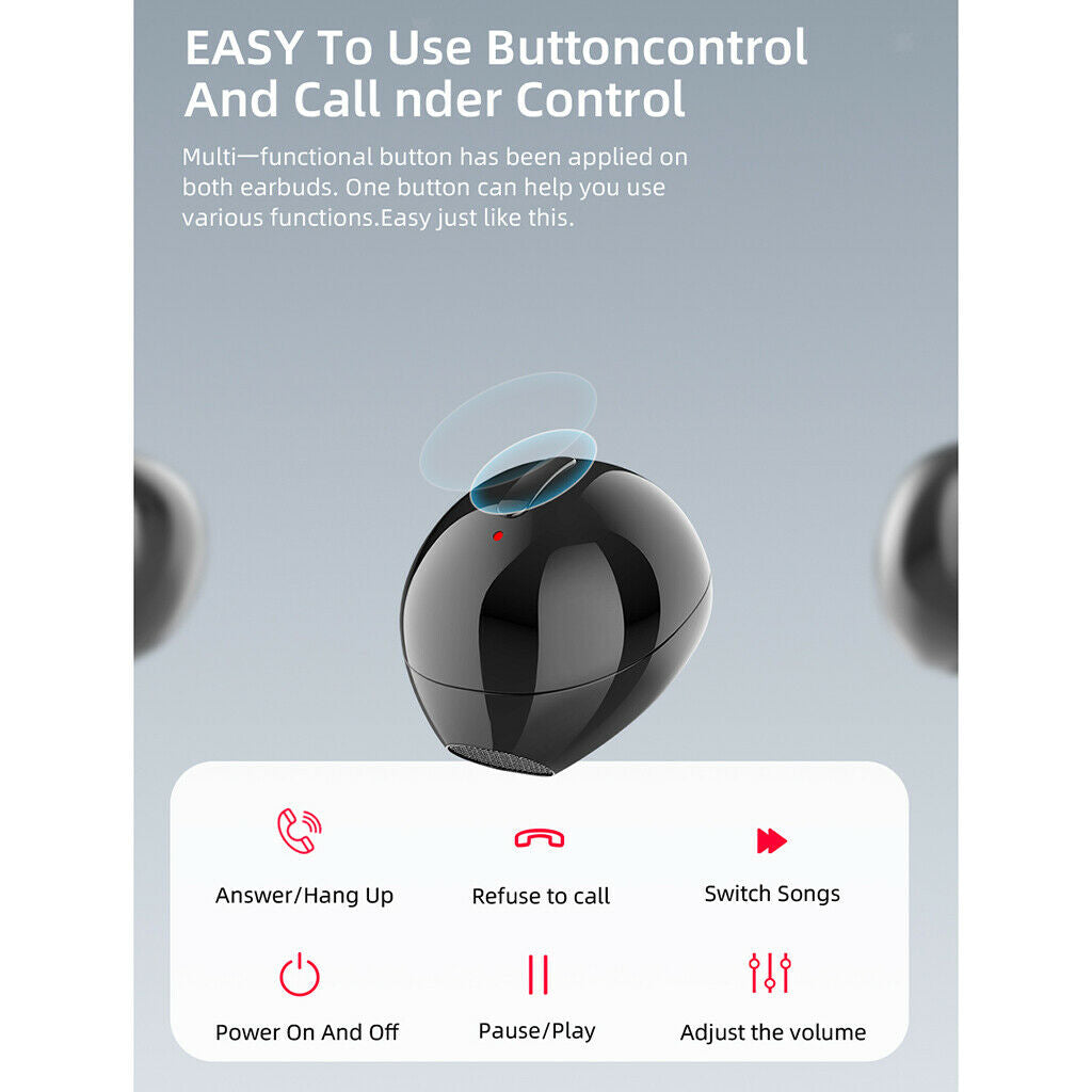 Wireless Earbuds Bluetooth 5.0 Earphones Deep Bass Stero Sound Mini Headsets