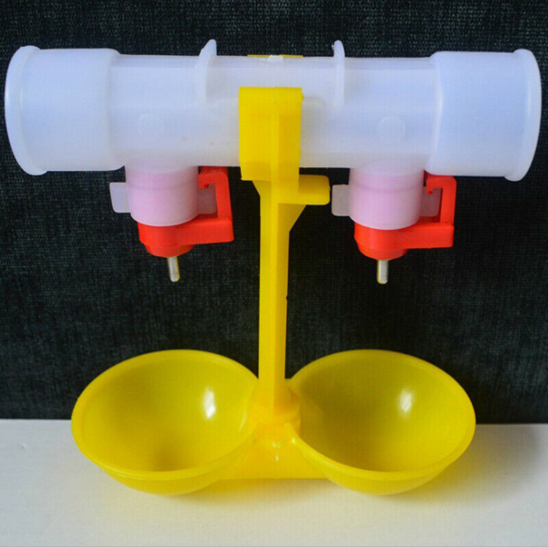 1pc Chicken waterer double nipple drinker mouth Drinking hanging cu.l8