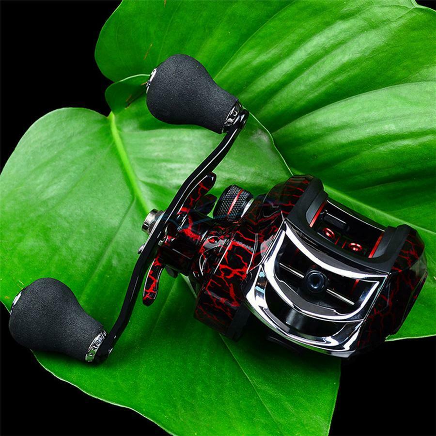 Right Hand Magnetic Brake Throwing System 18+1BB 7.1:1 Gear Ratio Fishing Reel
