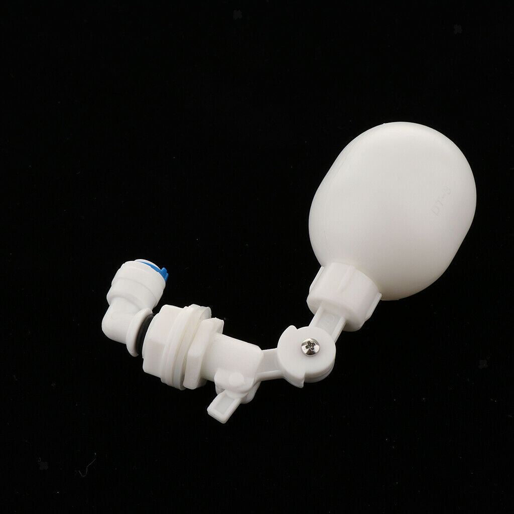 Mini White Plastic Quick Fitting Adjustable PVC Float Shut Off Valve for Tubing