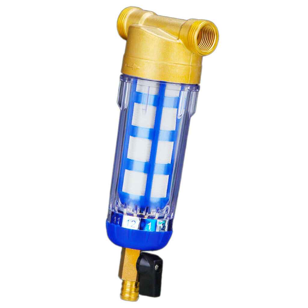 Stainless Househole Water Purifier Water Pre Filter Sediment Spin Down 3/4" 1/2