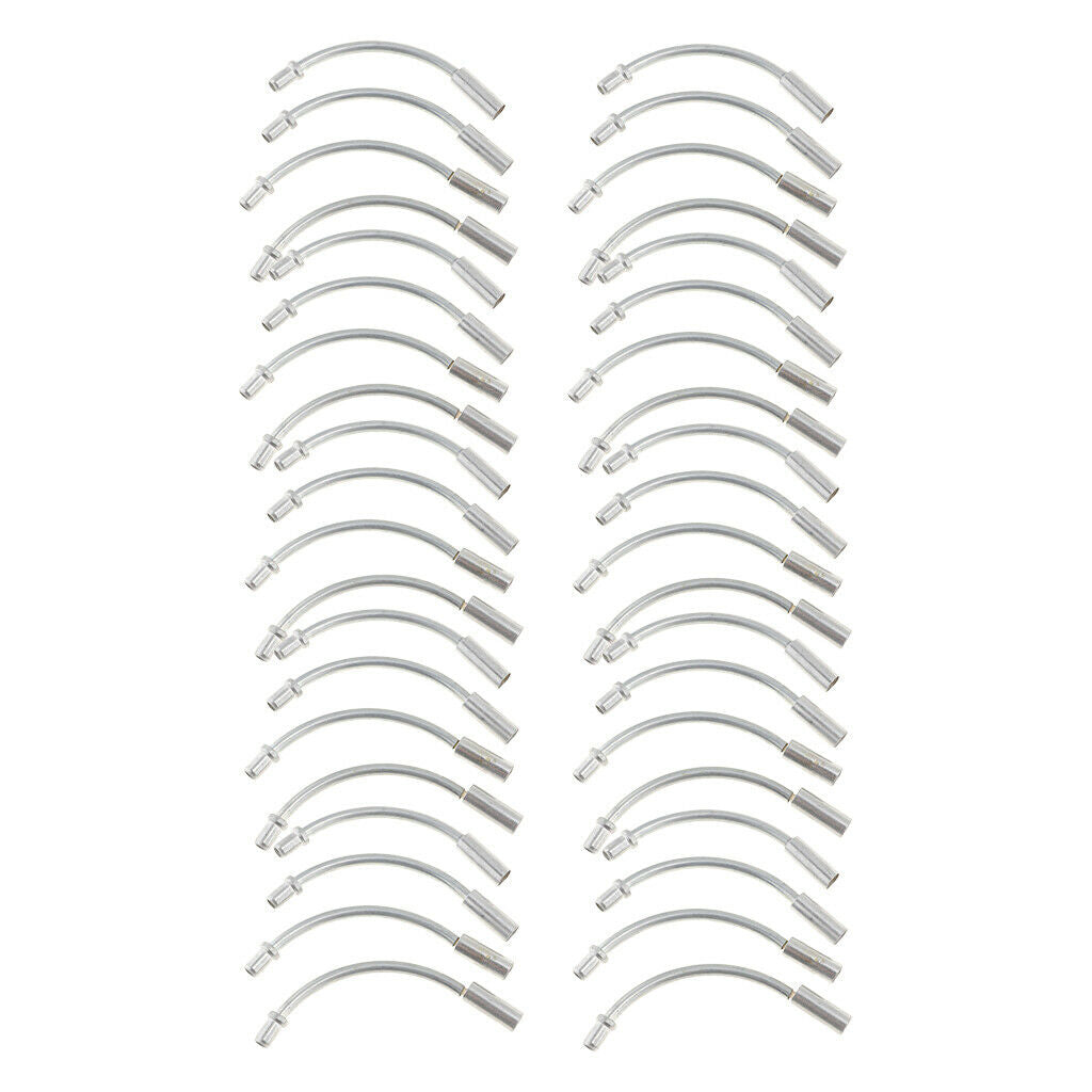 Set of 200 Durable Aluminum Alloy V-Brake Noodle Cable Guide Pipes Parts for