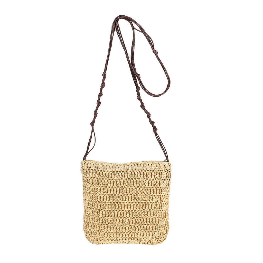 Ladies Hand-woven Satchel Messenger Beach Crossbody Bags with Cool Comfortable