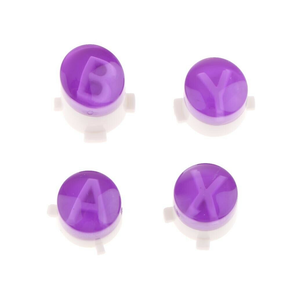 Replacement  Buttons A B X Y Button Set for Xbox One Controller Purple