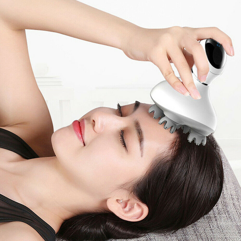 Electric Scalp Massager Head Body Massage Stress Relax Spa Therapy Hair Growth