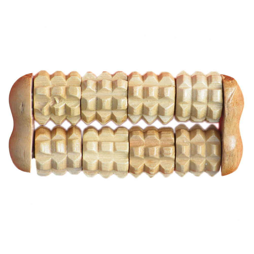 2 Raw Wood Roller Hand Massager Stress Relief Health Relax Massage  bgL^dmA Qx