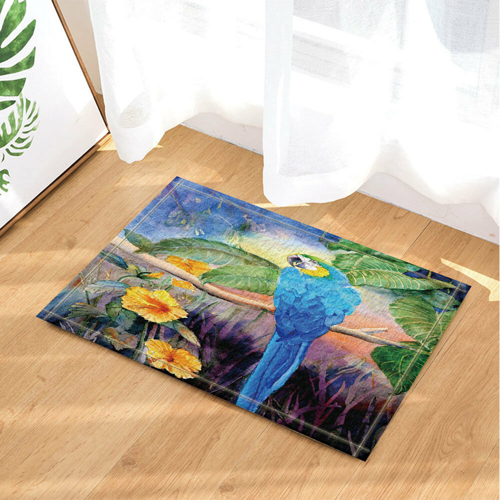 Painted parrot Carpet Door Mat Aniaml Home decor indoor rug doormat 40x60cm